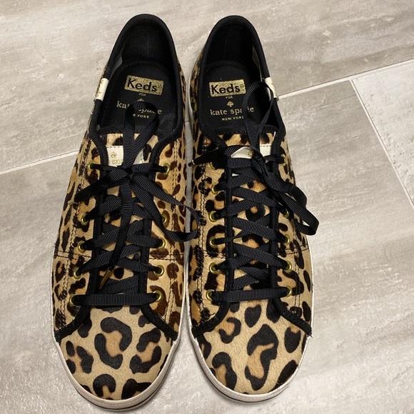 Keds x Kate Spade Kickstart Calf Hair Leopard Sneakers - Picture 3 of 8